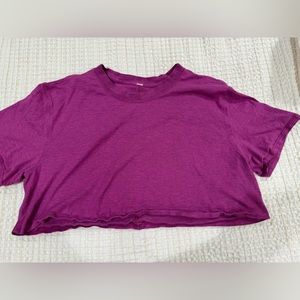 All yours cropped T-shirt lululemon size 6